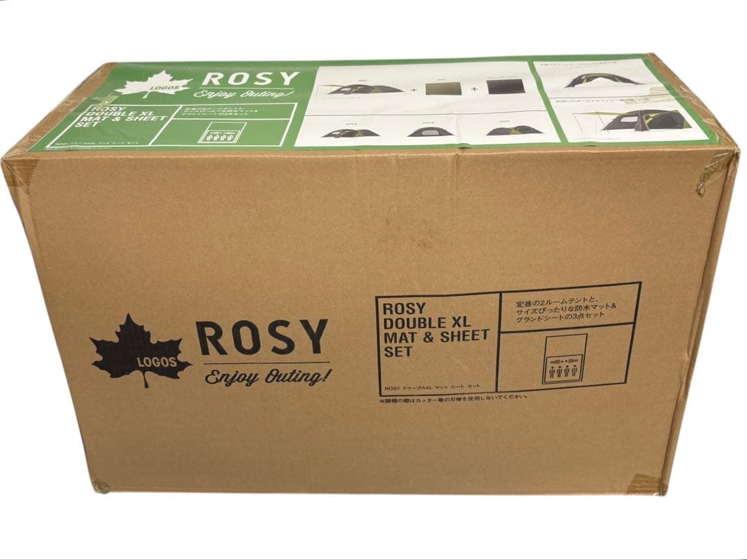 新品 ロゴス ROSY 2ルームテント（専用マット＆シート付き）