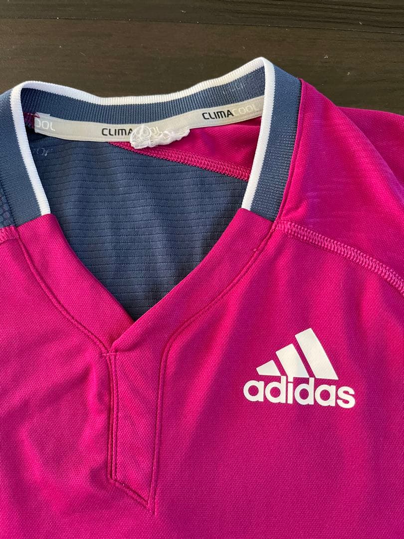 adidas CLIMACOOL 半袖 Tシャツ パープル/ネイビー