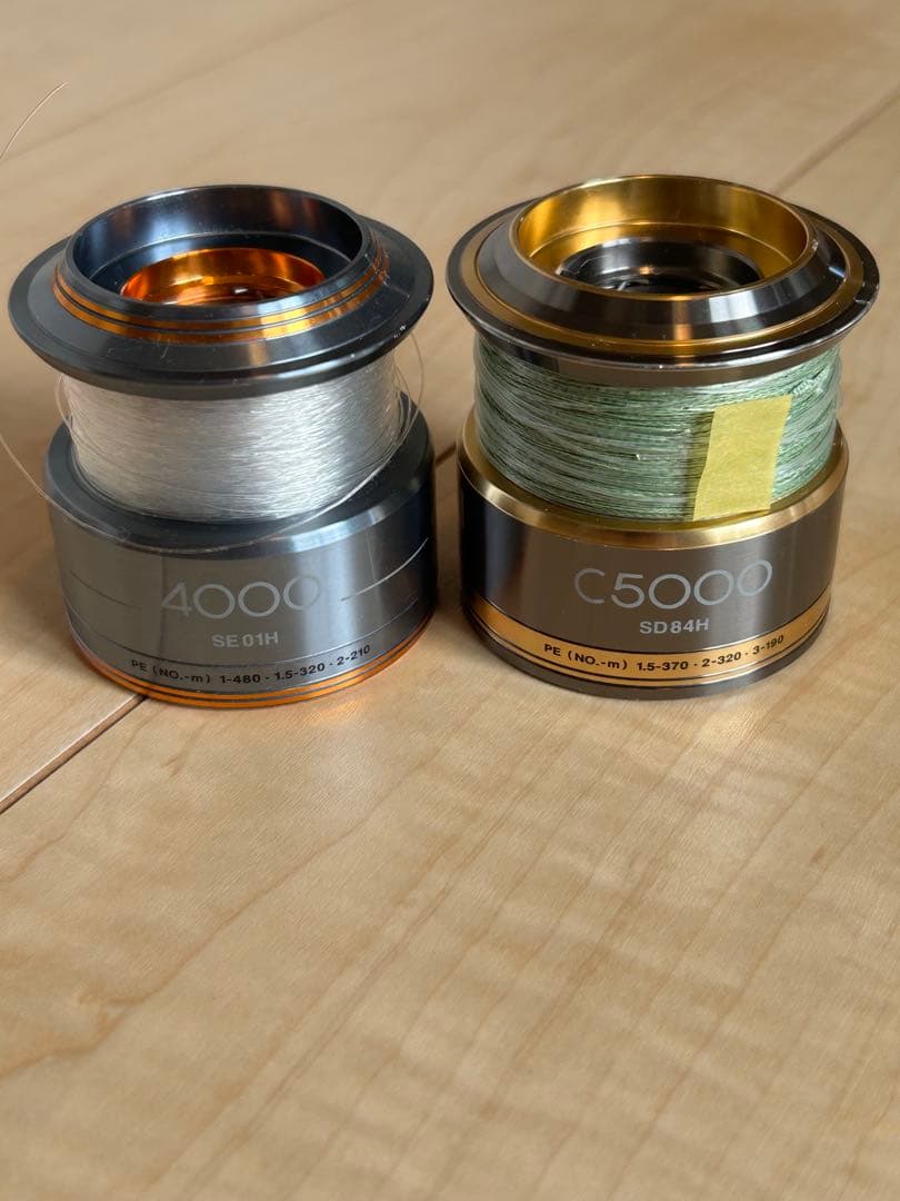 Shimano ELF C5000 リール　換えスプール　カスタムハンドル