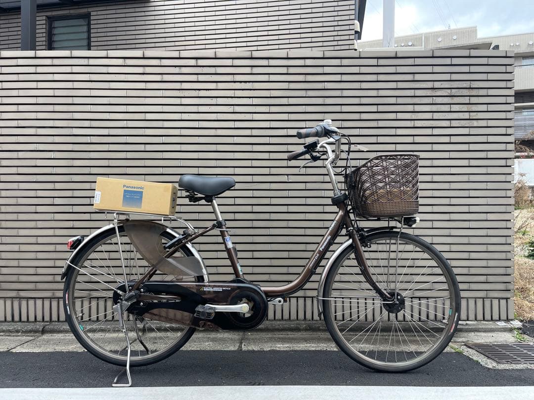 【新品バッテリー8.9ahブラウンパナソニック電動アシスト自転車26CPNA30
