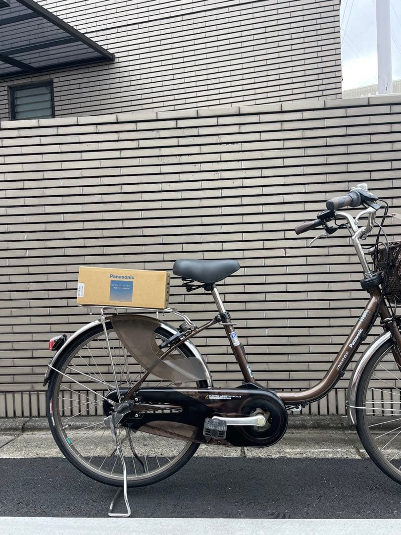 【新品バッテリー8.9ahブラウンパナソニック電動アシスト自転車26CPNA30