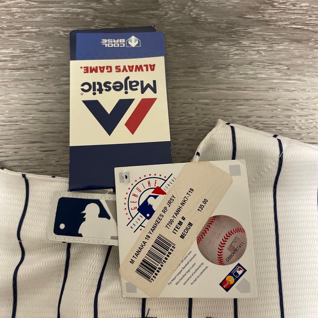 デッドストックMLB Majestic Yankees19田中将大 ユニフォーム