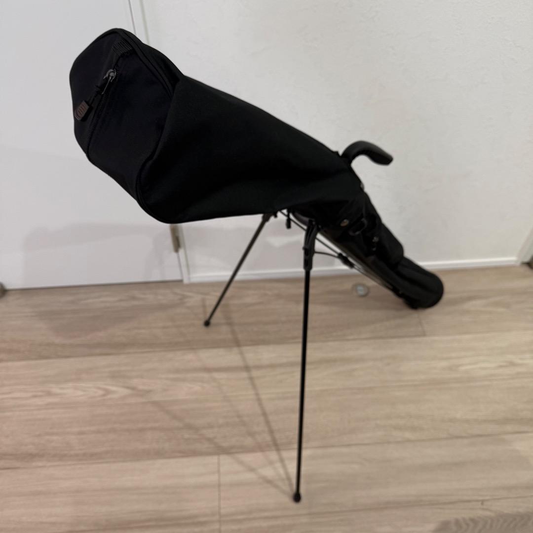 【美品】ニューバランス ゴルフ セルフスタンドバッグ ブラック