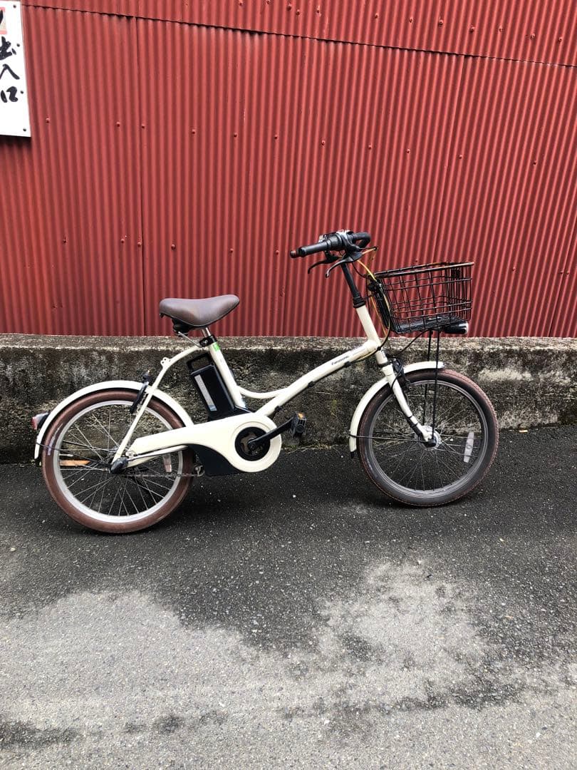 【京都発】電動アシスト自転車　パナソニック　グリッター　20インチ　クリーム色