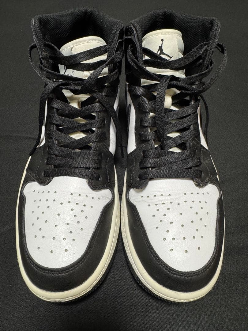 Nike Air Jordan 1 high black/whiteゴルフ28