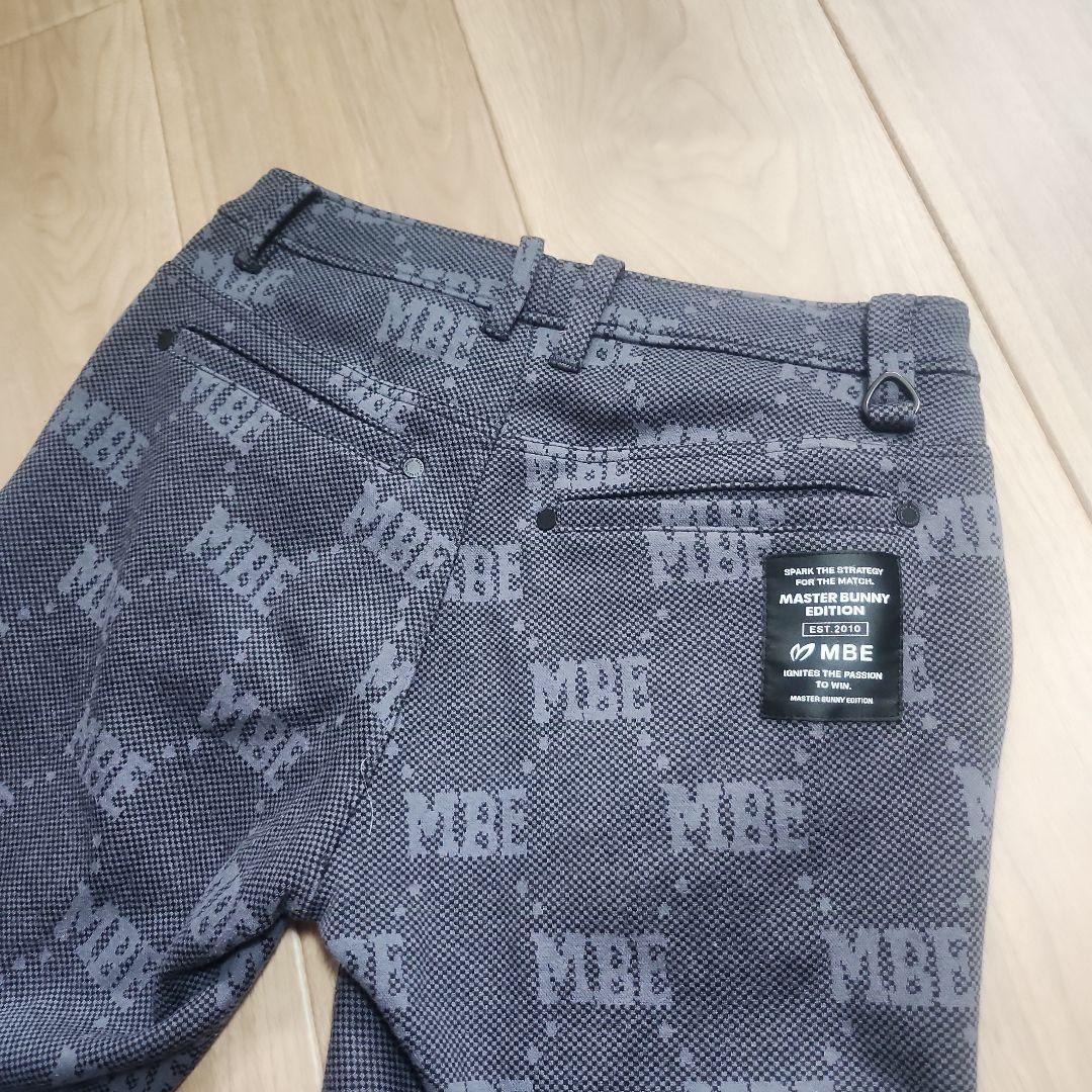 【美品】MBE グレー ロゴ入りパンツ