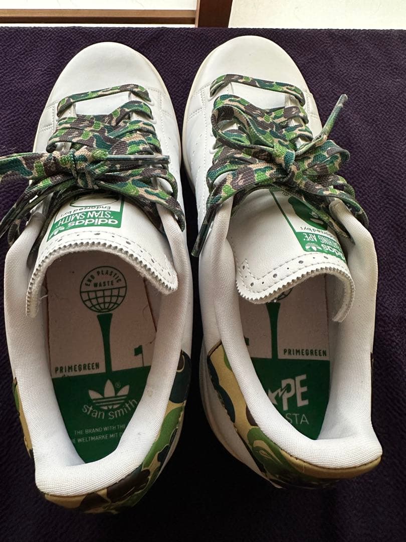 【限定コラボ】A BATHING APE® adidas ゴルフ スタンスミス