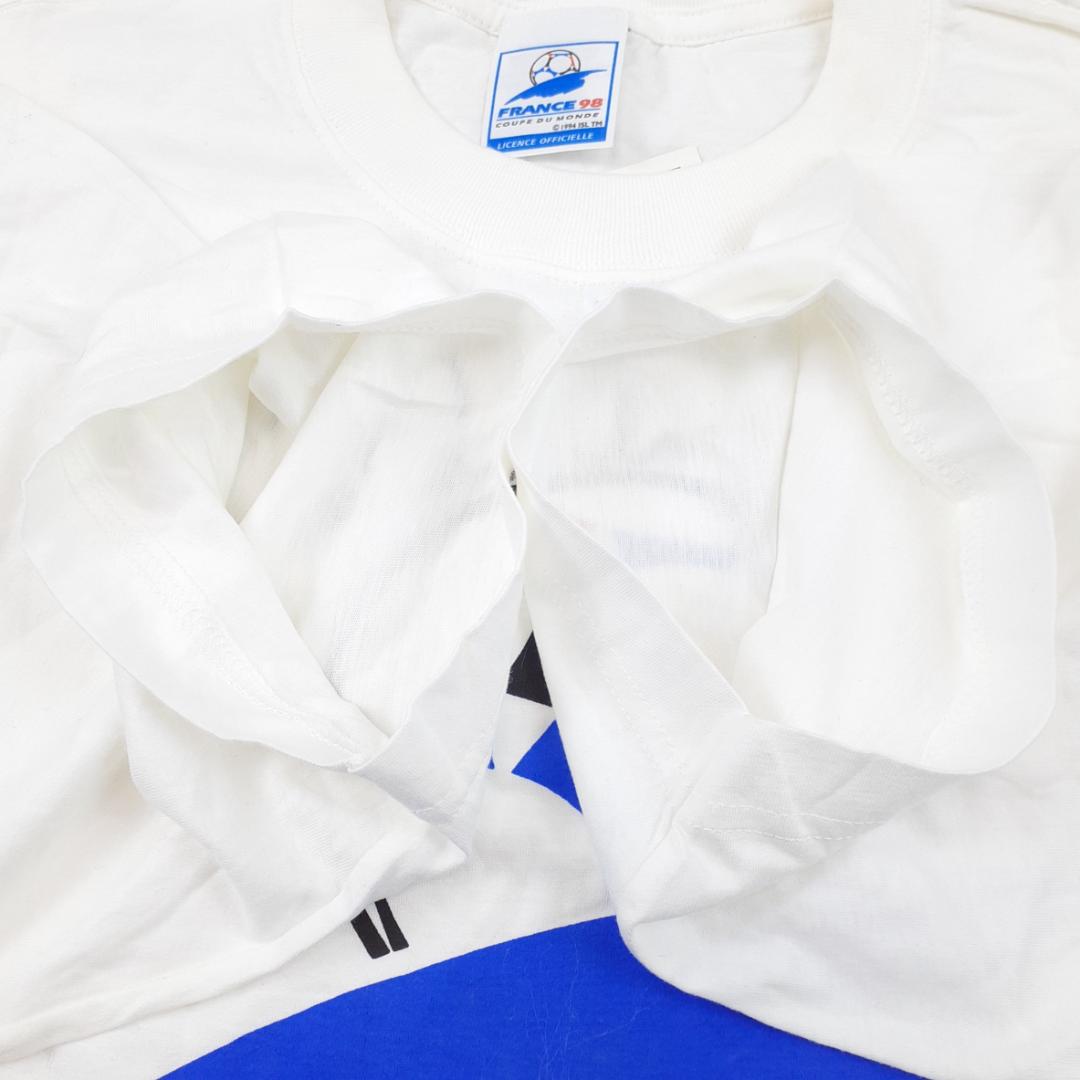 新品未使用タグ付◎1998 FIFA フランスW杯 サイン入り記念Tシャツ 希少