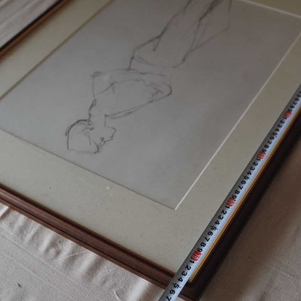 鉛筆画 人物画 作者不明 デッサン画