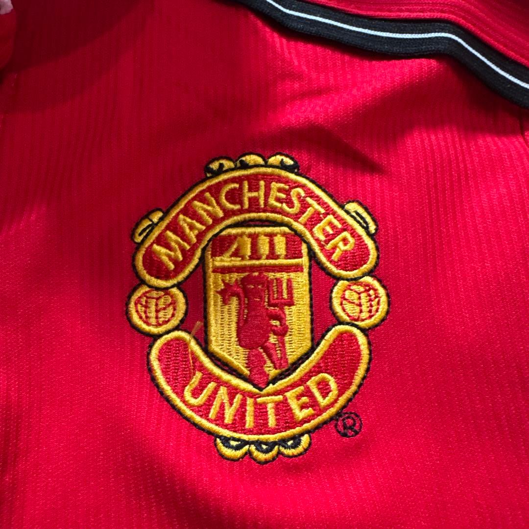 Manchester United Umbro サッカーシャツLポロシャツレッド