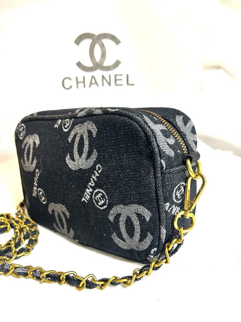 CHANELシャネル　ノベルティ デニム ショルダーバッグ　未使用品