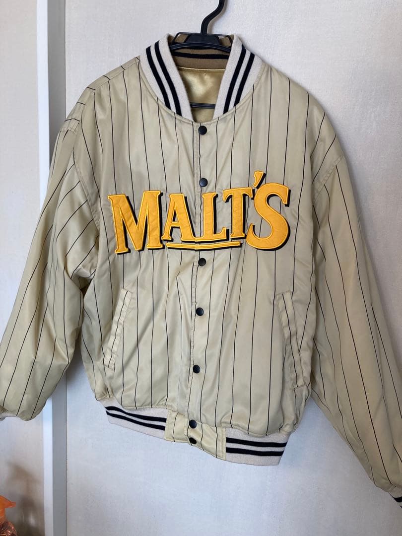 MALT'S ストライプ ボンバージャケット