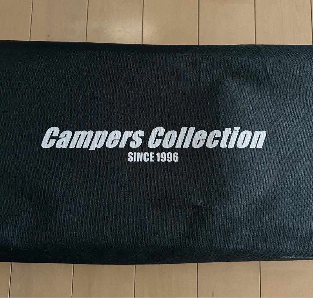 ★【Campers Collection】メタルメッシュ折り畳みテーブルブラック