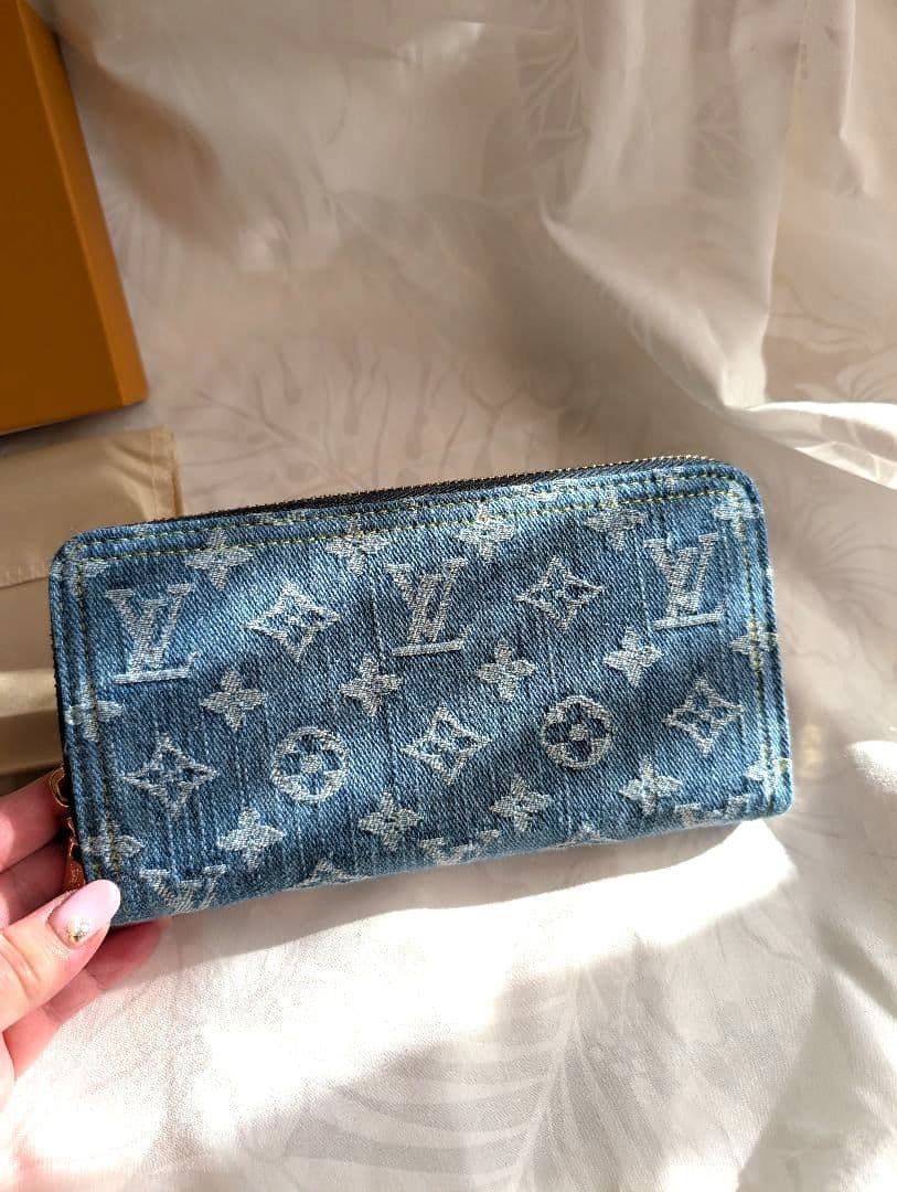 新品 ルイヴィトン ノベルティ デニム長財布