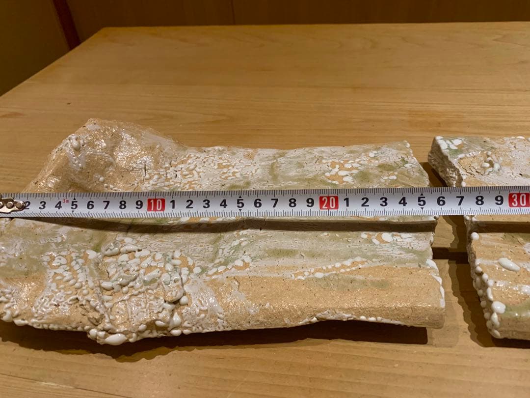 【希少】谷本貴 伊賀焼 長方大皿（二分割の作風）対の皿