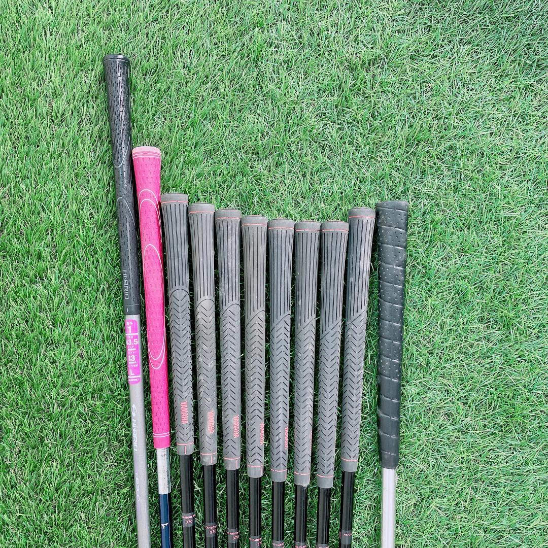 初心者向け レディースゴルフクラブ フルセット ダンロップ入り J3129