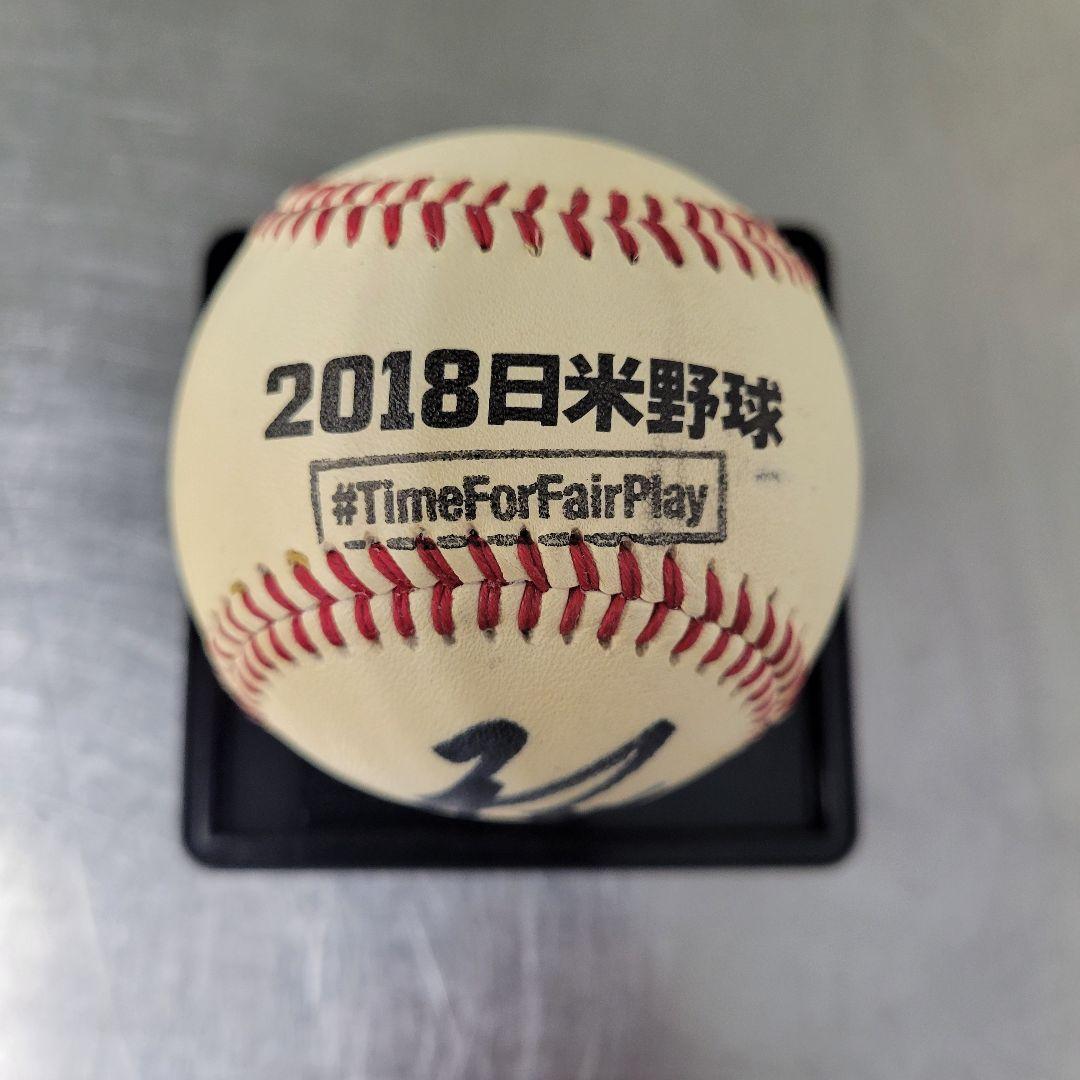2018年 日米野球 記念ボール 秋山選手サイン入り