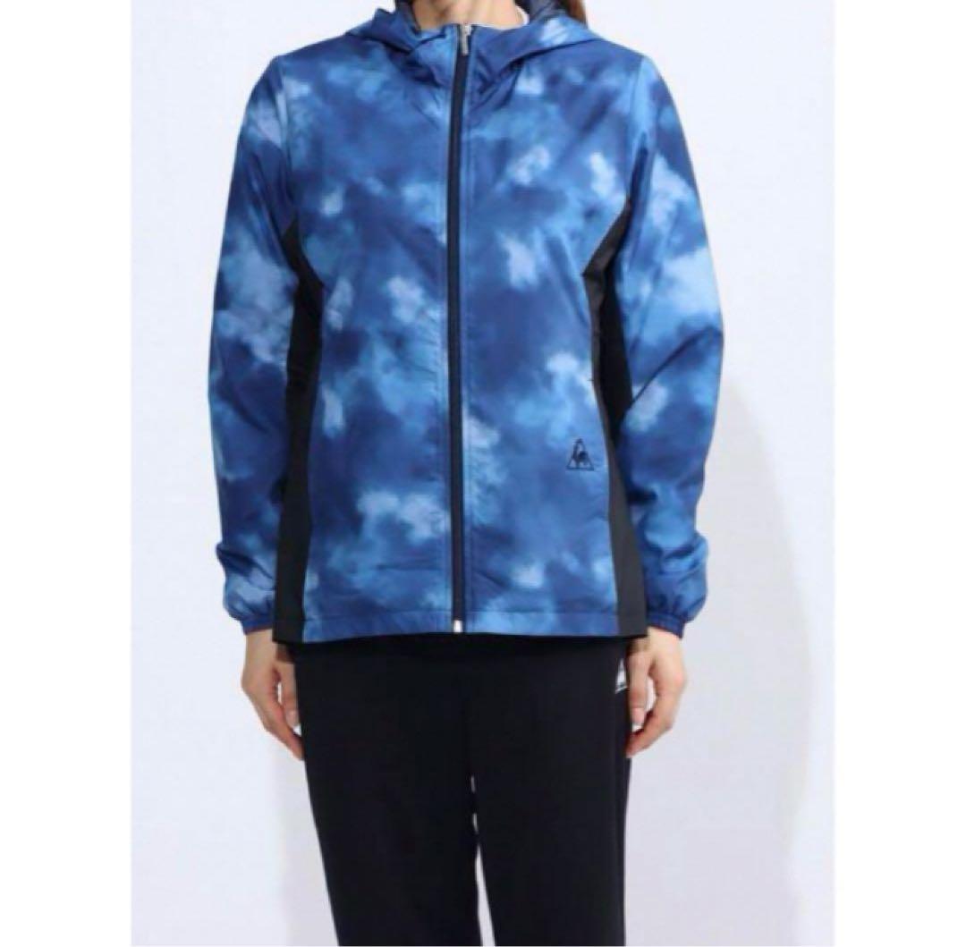 送料無料 新品 le coq sportif ウィンドジャケッ&パンツL N/B