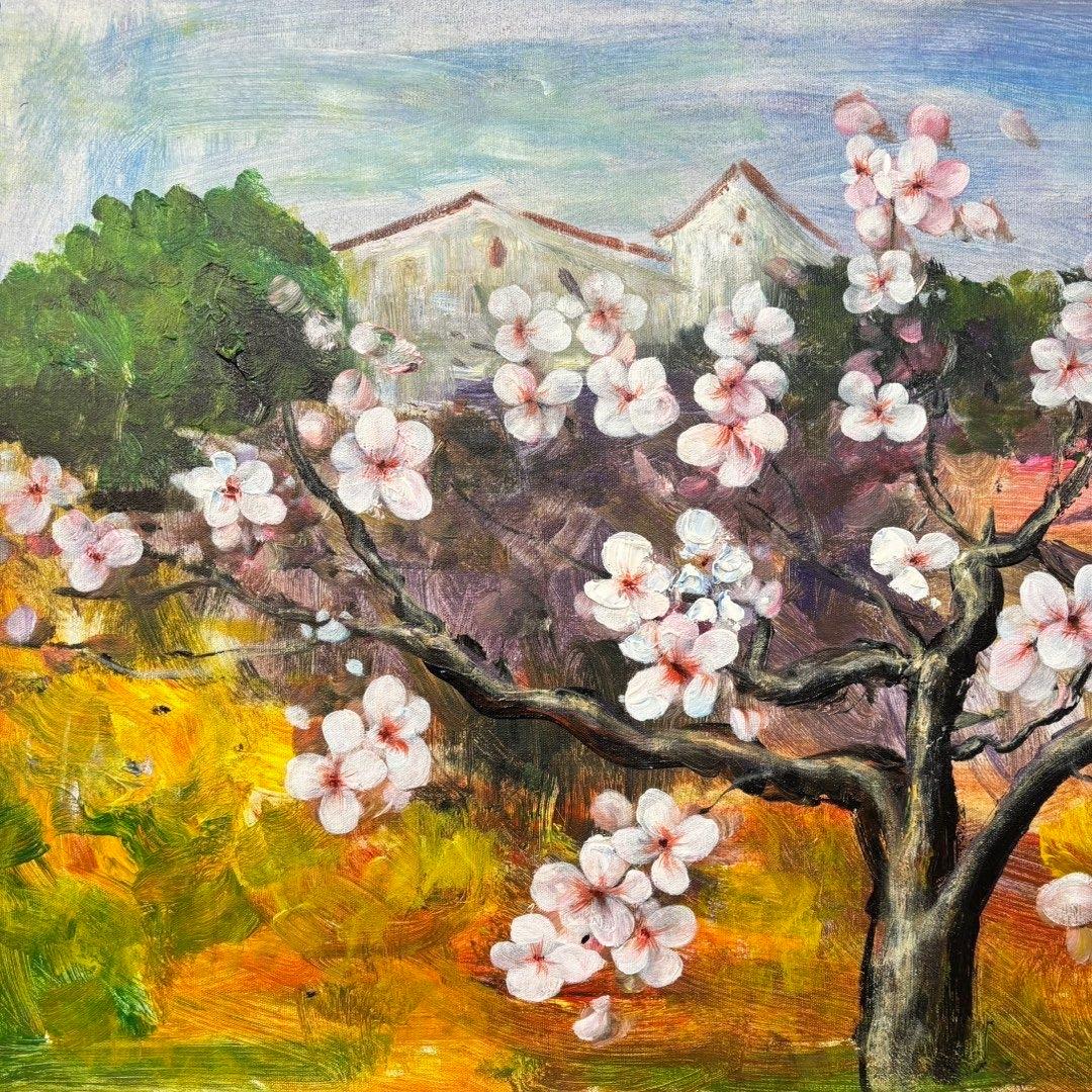 周春芽 作品図 油彩 人物画 70×100cm