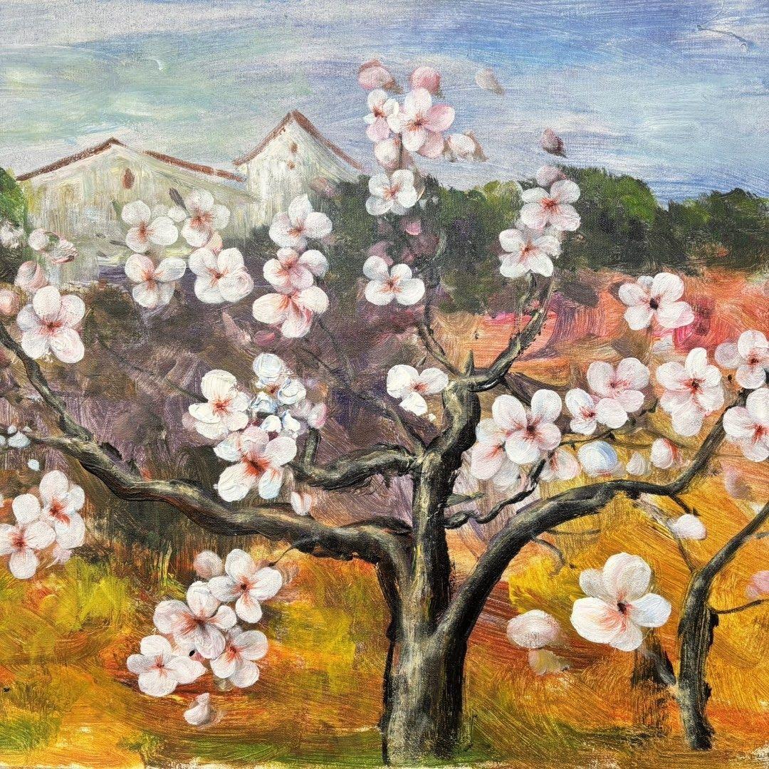 周春芽 作品図 油彩 人物画 70×100cm