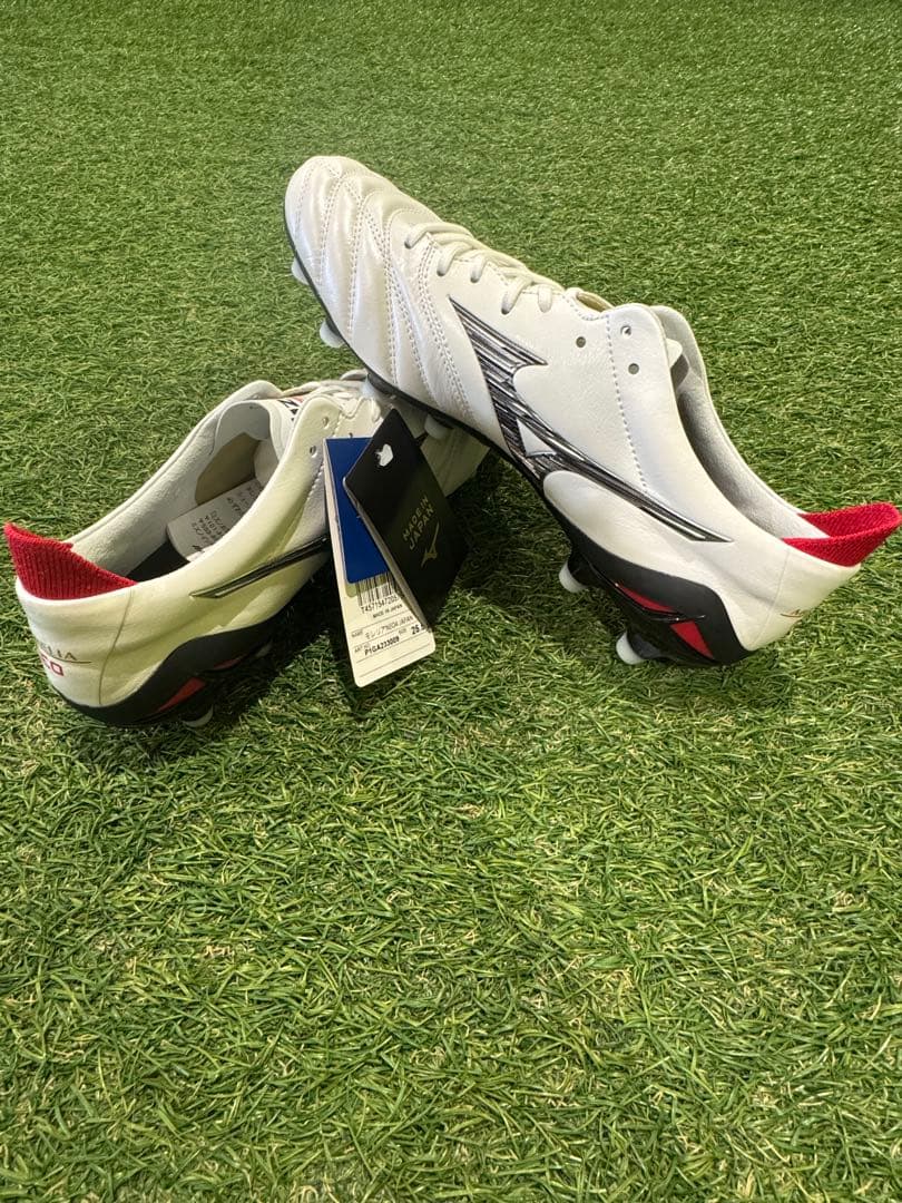 Mizuno サッカーシューズ ホワイト/レッド 日本製