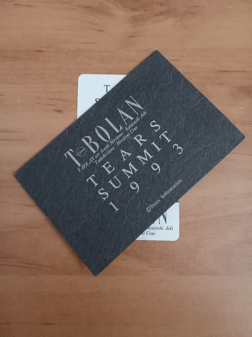 T-BOLAN TEARS SUMMIT 1993 公式グッズ