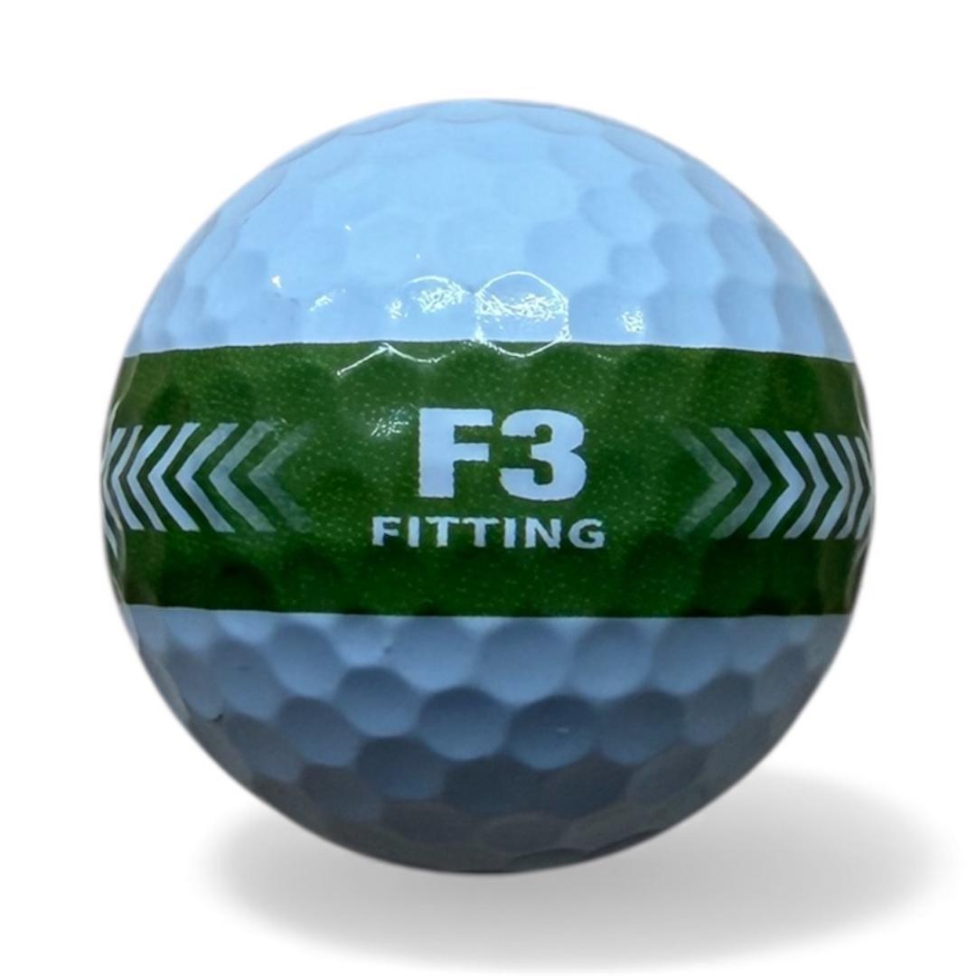 F3 ゴルフボール 3ダース【36個セット】パッティングラインオレンジ/グリーン
