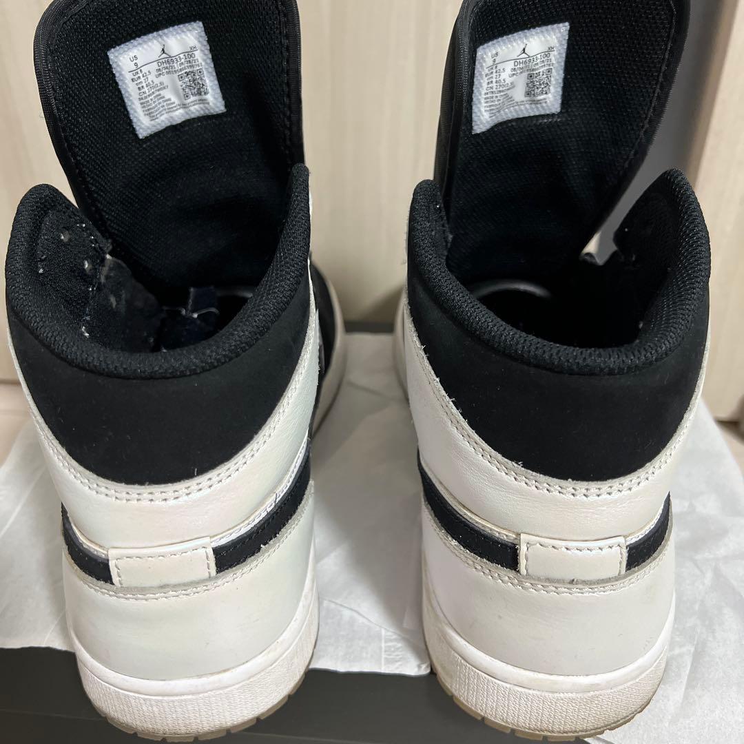 Nike Air Jordan 1 MID SEブラック/ホワイト