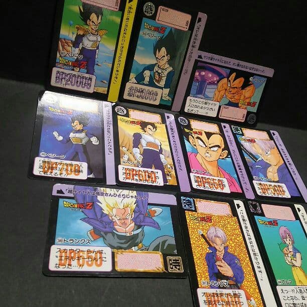 ドラゴンボール、カードダス、1989年レア物ベジータファミリー10枚、当時物