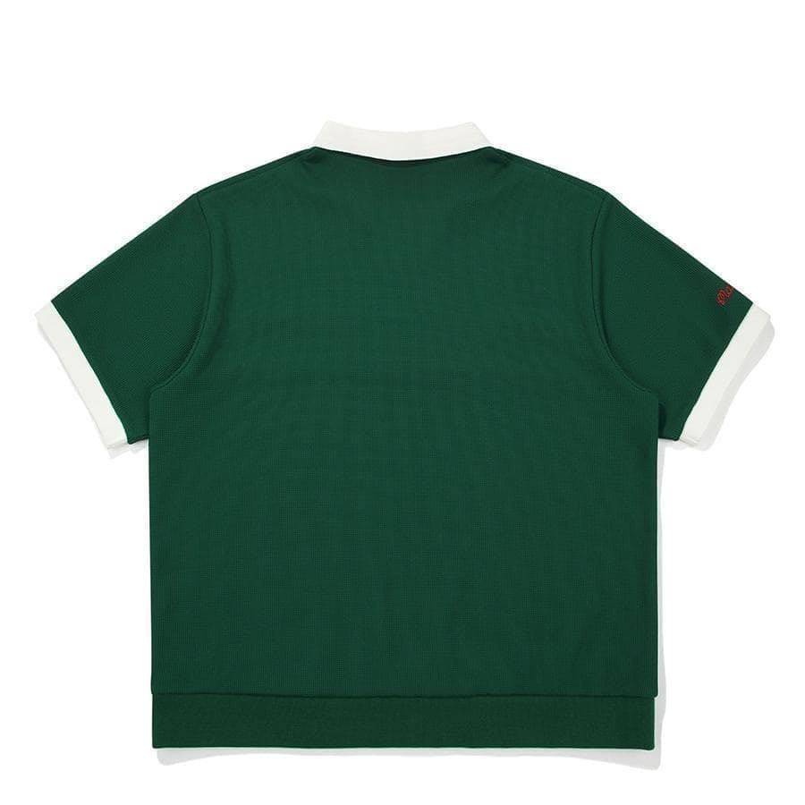 緑M マルボンゴルフ ポロシャツ malbon golf 半袖 メンズウェア