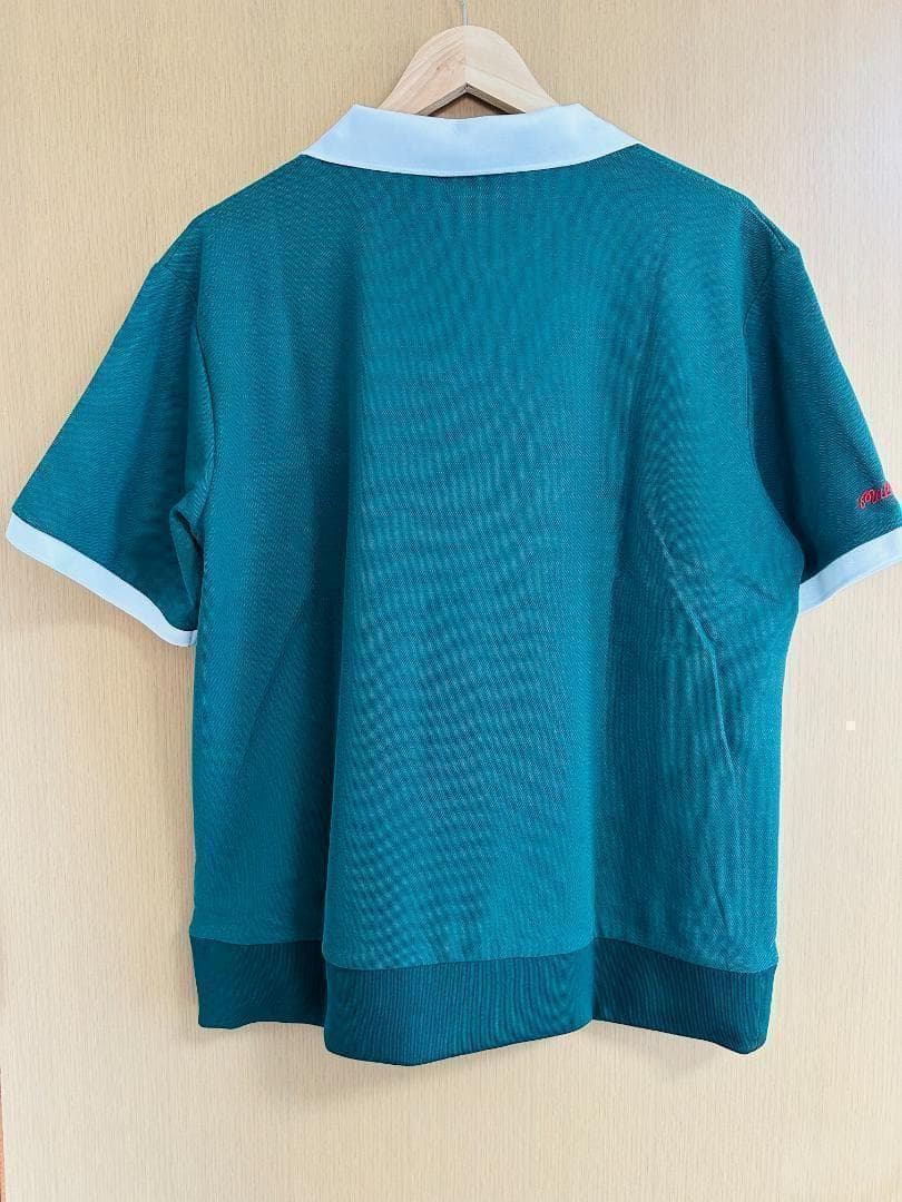 緑M マルボンゴルフ ポロシャツ malbon golf 半袖 メンズウェア
