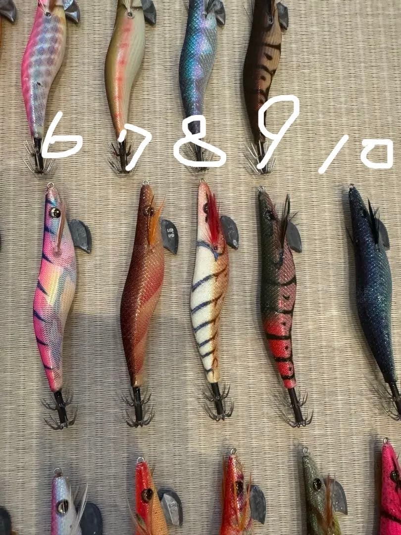 サ*ム様 draw4 エギ 25個セット全て3.5号 収納ケース付き TB5本