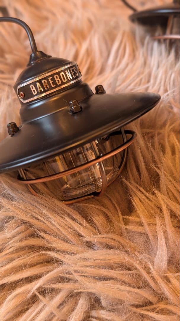 BAREBONES エジソンストリングライトLED ブラックメタル 3個セット