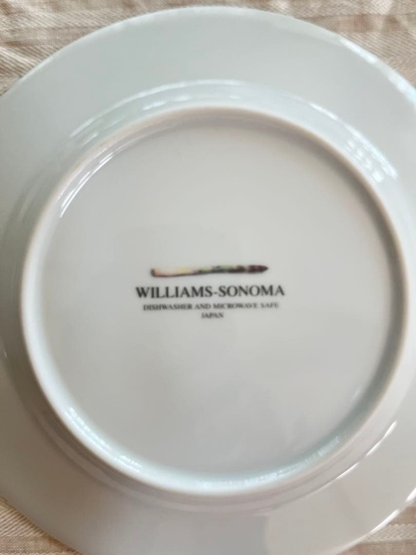 WILLIAMS-SONOMA アスパラガス皿 4枚セット