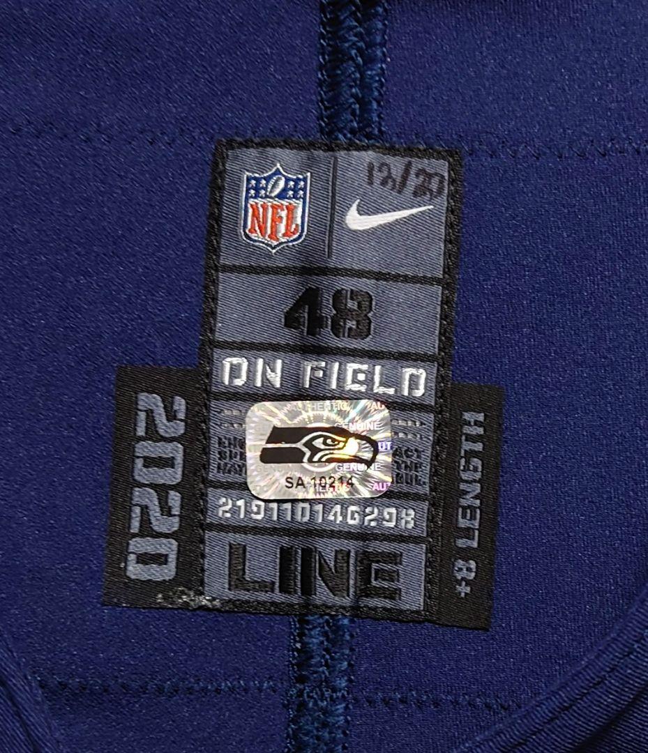 支給品 NFL シーホークス デイモン・ハリソン 試合用ユニフォーム【48】刺繍