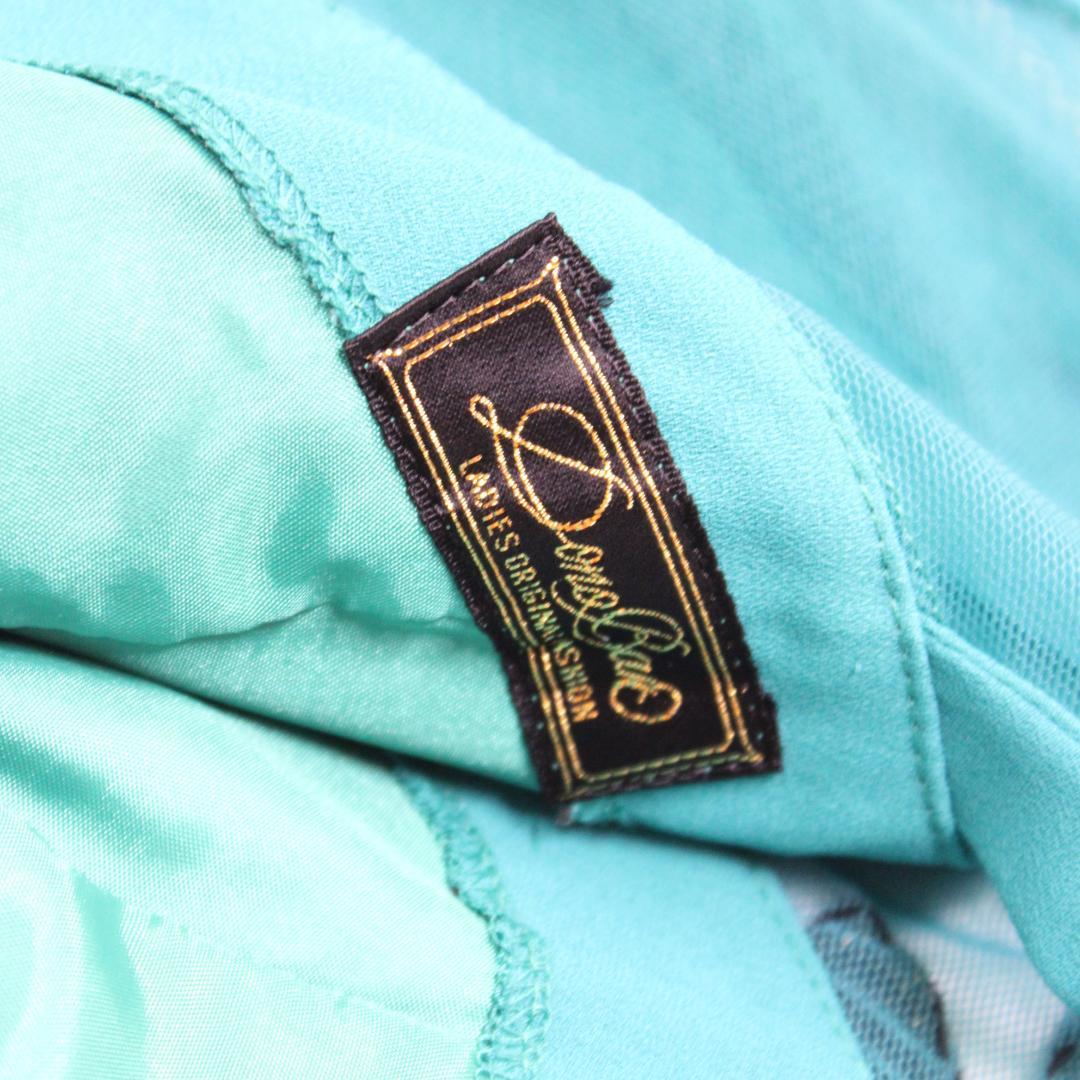【日本製社交ダンス衣装】ワンピース ドレス DonoBan 9号 緑 かわいい