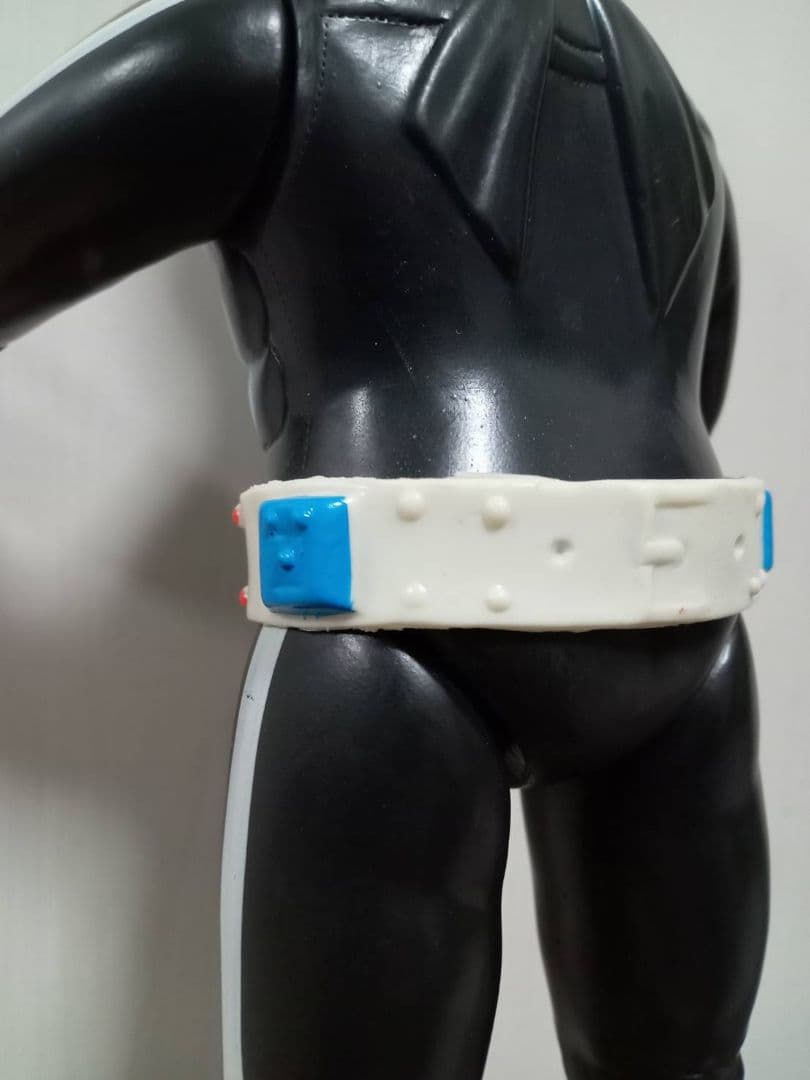 旧バンダイ 仮面ライダー2号 面取れ スタンダード ソフビ 中期 おたふく