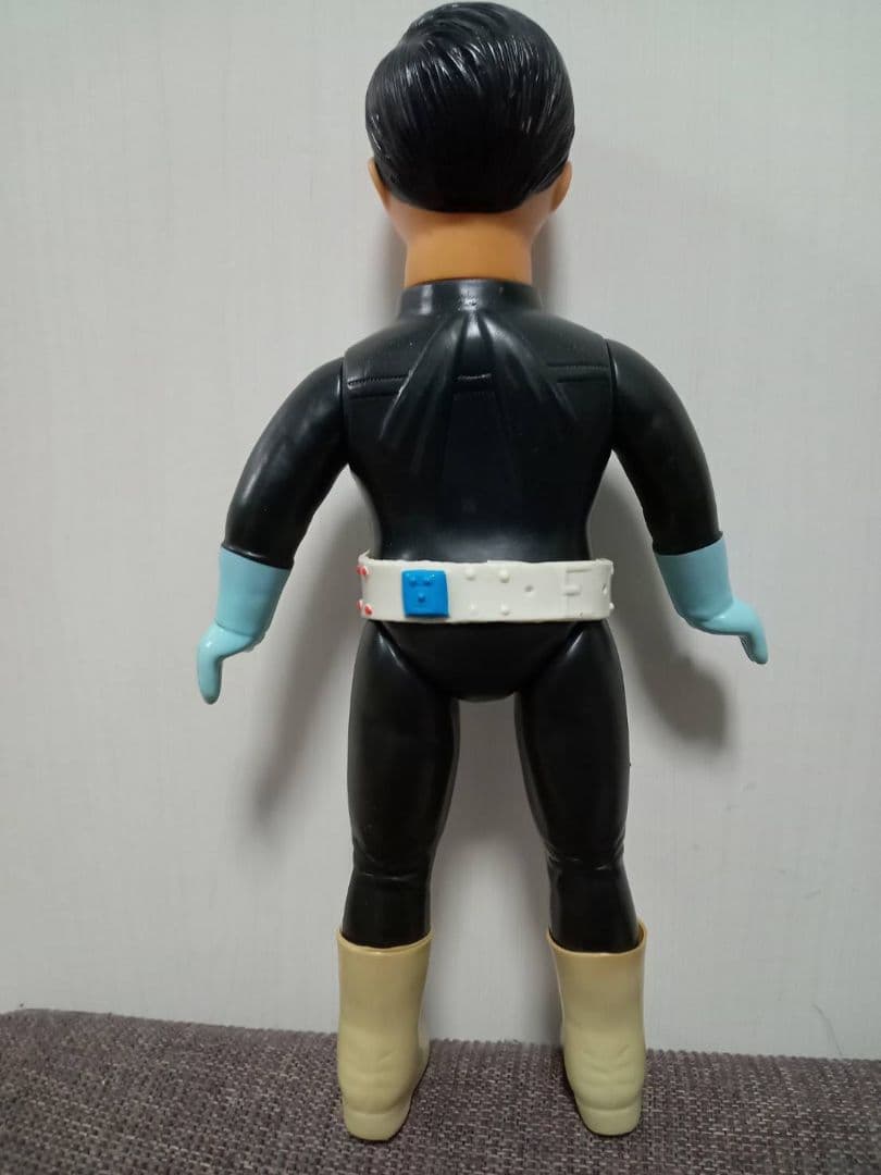 旧バンダイ 仮面ライダー2号 面取れ スタンダード ソフビ 中期 おたふく