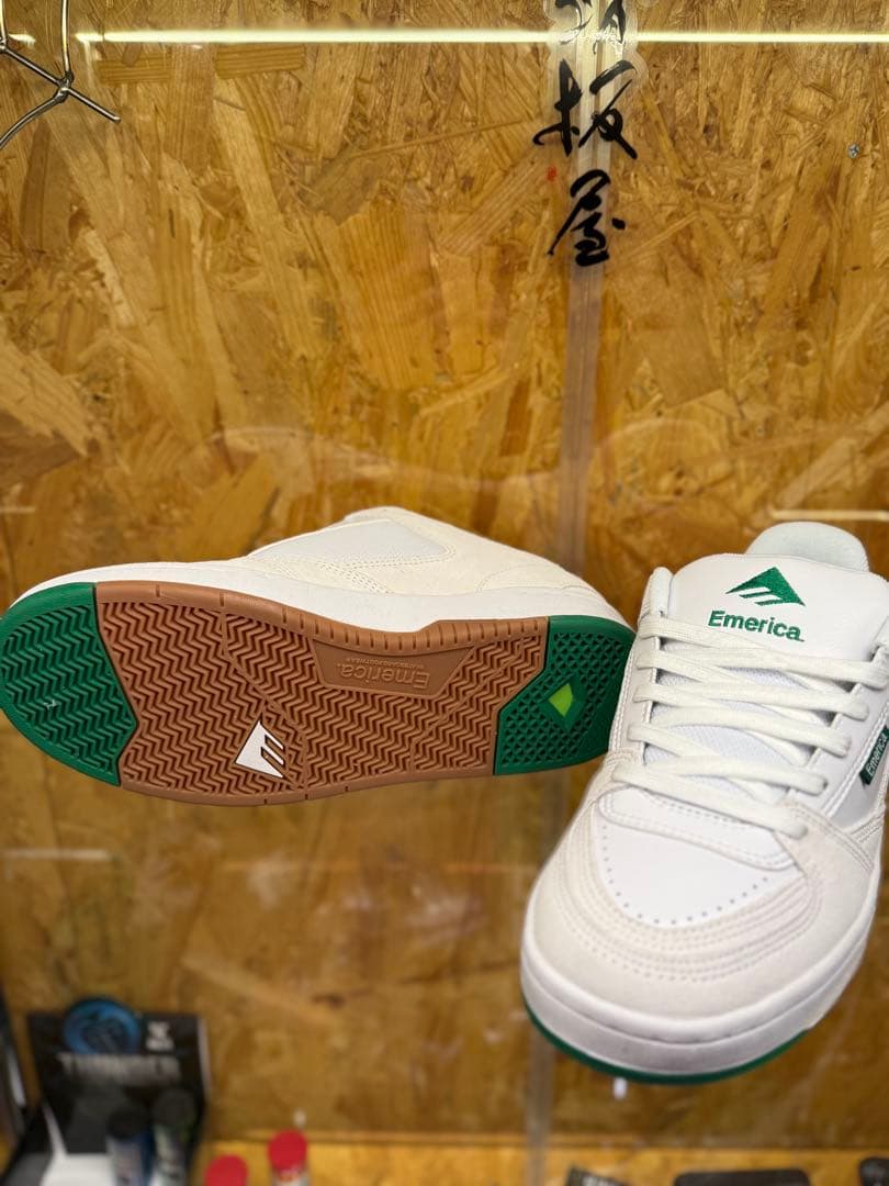 Emerica MUTE スケボー ホワイト/グリーン24cm