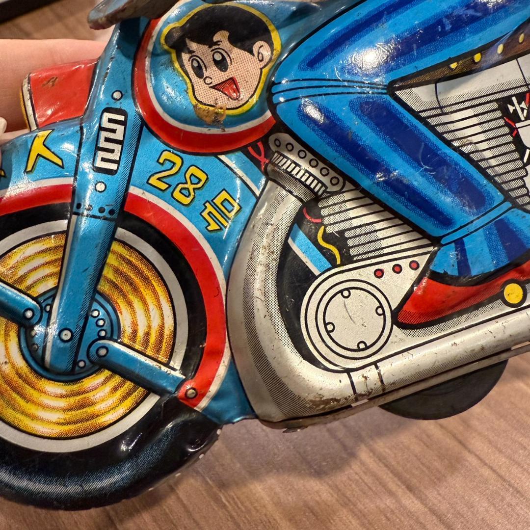 タカトク 鉄人28号 初期型 ブリキ オートバイ 1960年代