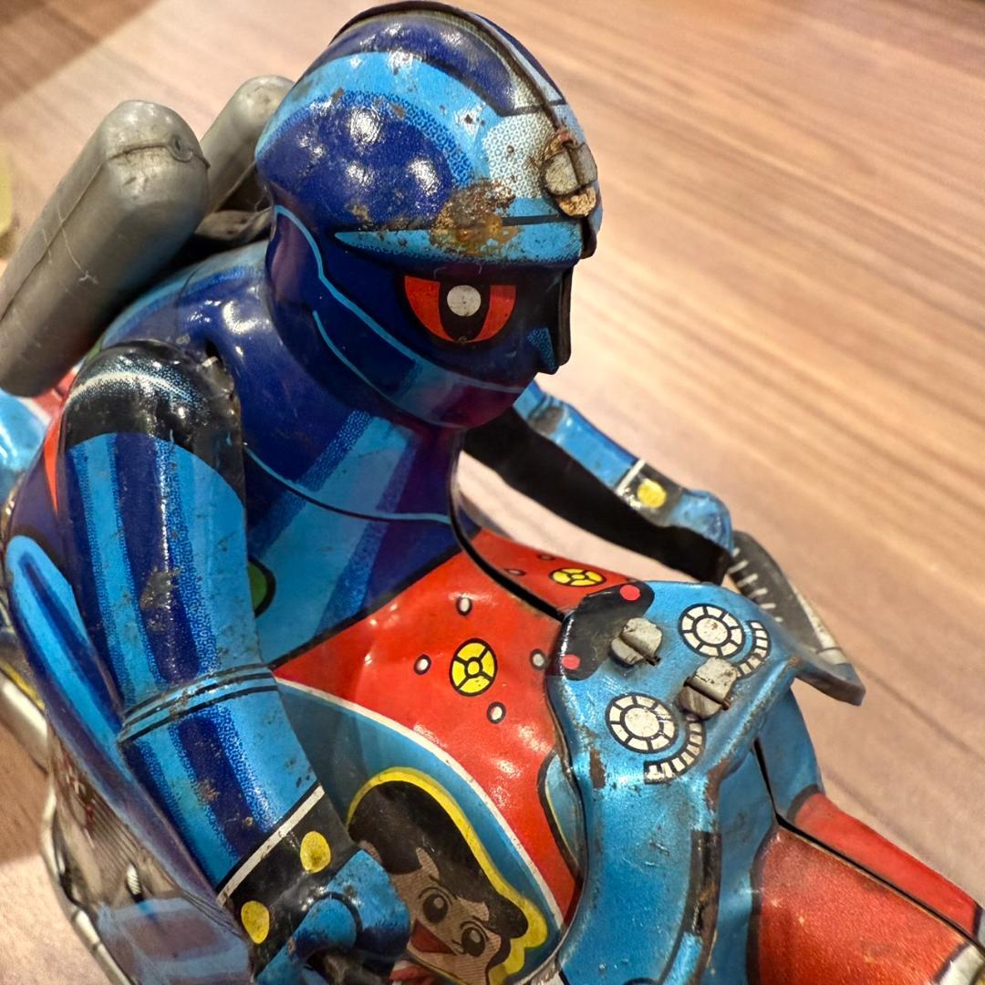 タカトク 鉄人28号 初期型 ブリキ オートバイ 1960年代
