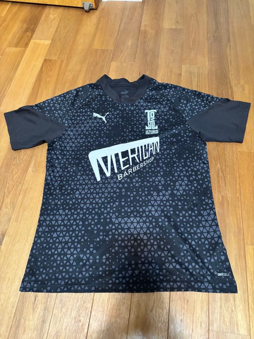 飯塚高校サッカー部プラクティスシャツ　黒 XL