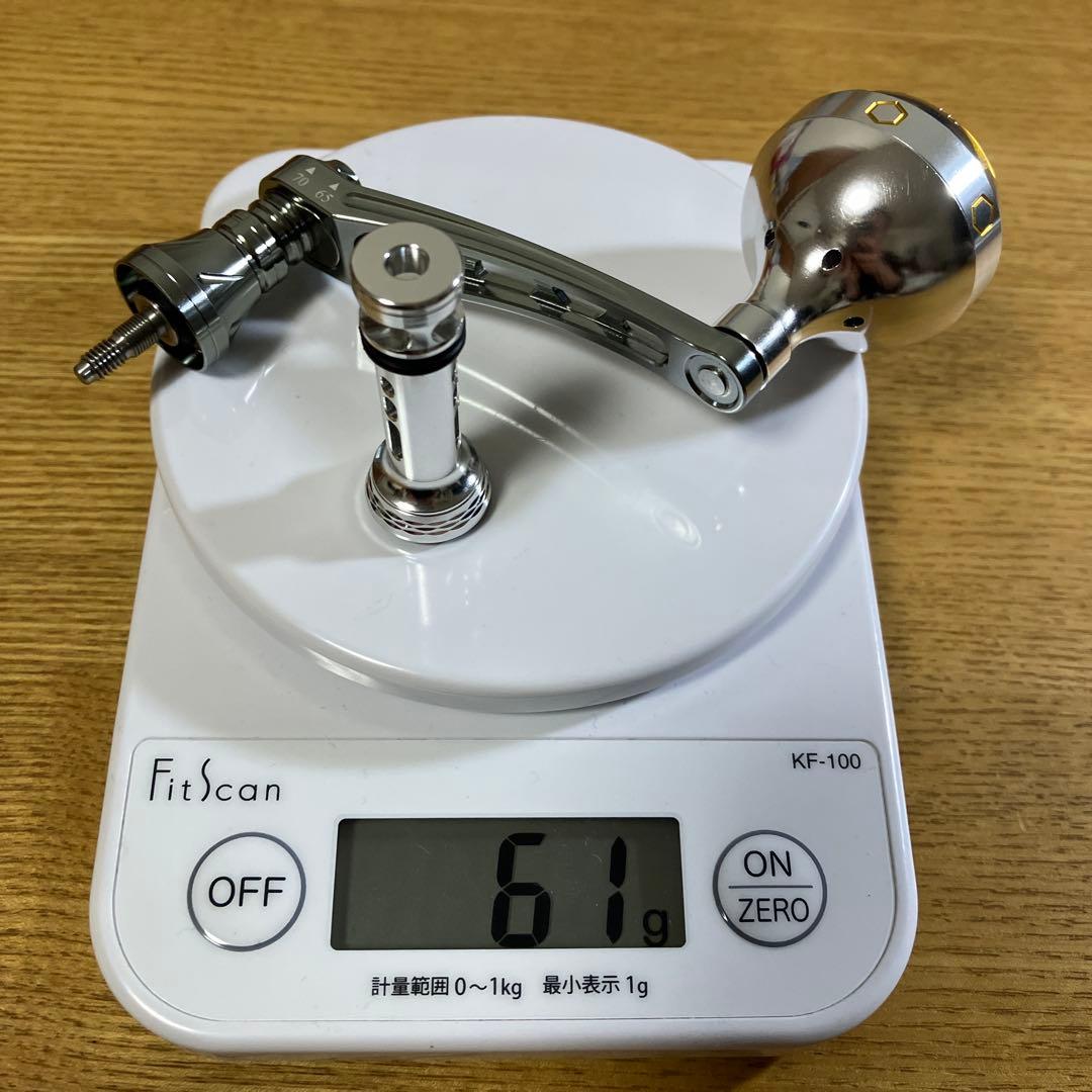 美品　シマノ用　ダイワ変更可能　ハイテン　パワーハンドル　65-70 スタンド