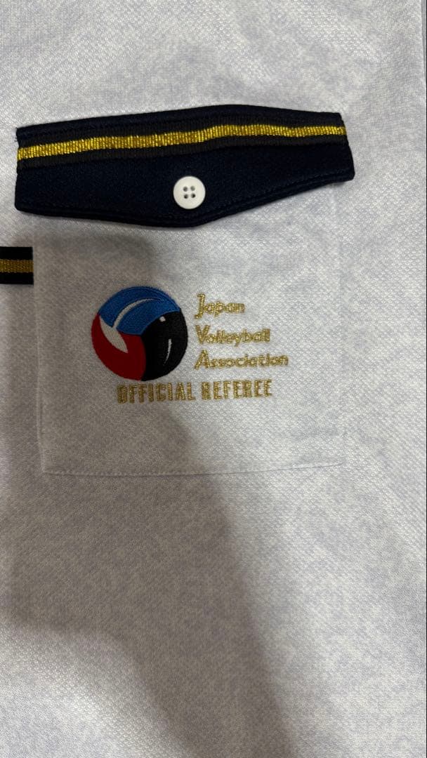 【美品】ASICS 公認日本バレーボール審判服(ポロシャツ・ウェア)