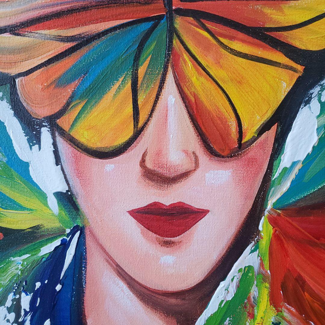 蝶の絵  F6号  30x40cm