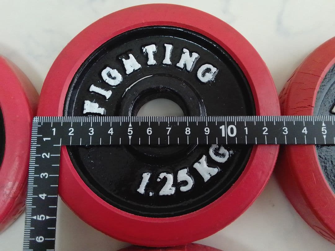 ファイティングロード ラバー付 ダンベル 合計約20kg 28mm 1.25 ③