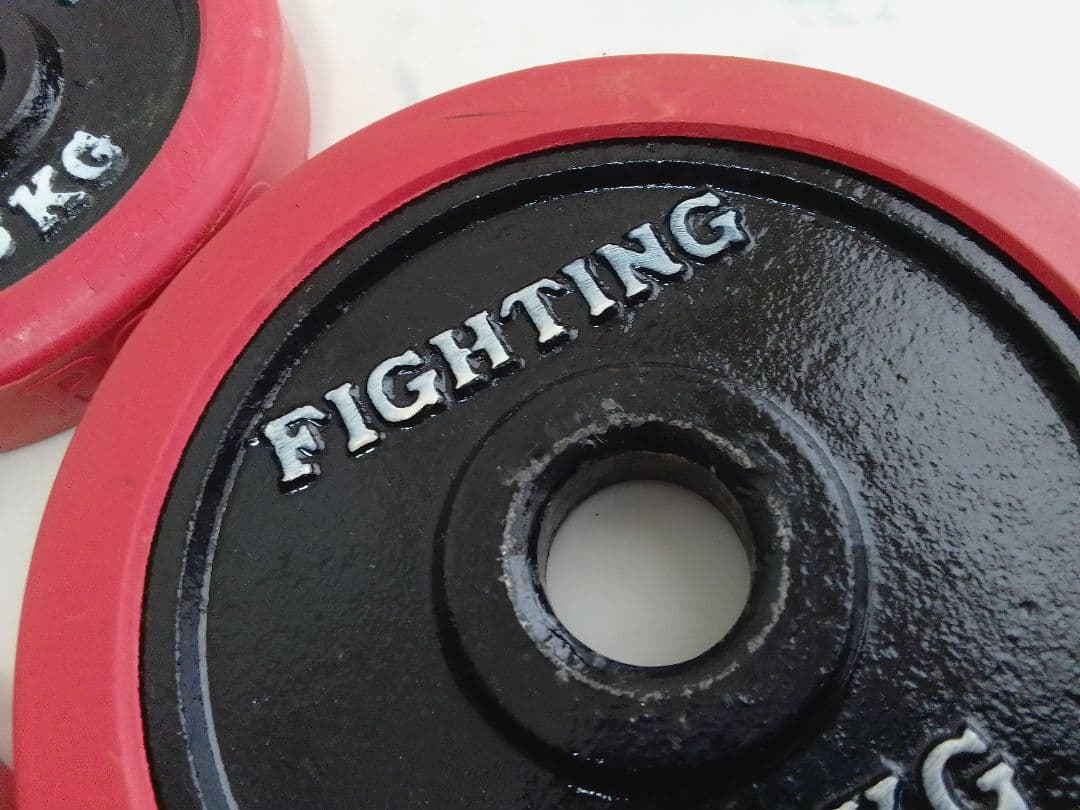 ファイティングロード ラバー付 ダンベル 合計約20kg 28mm 1.25 ③