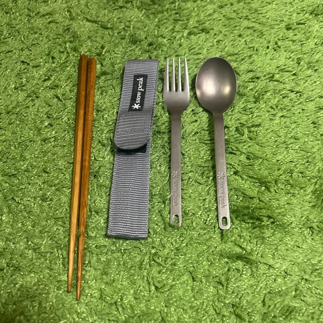  peak ステンレス製食器セット 6点 カトラリー　お箸