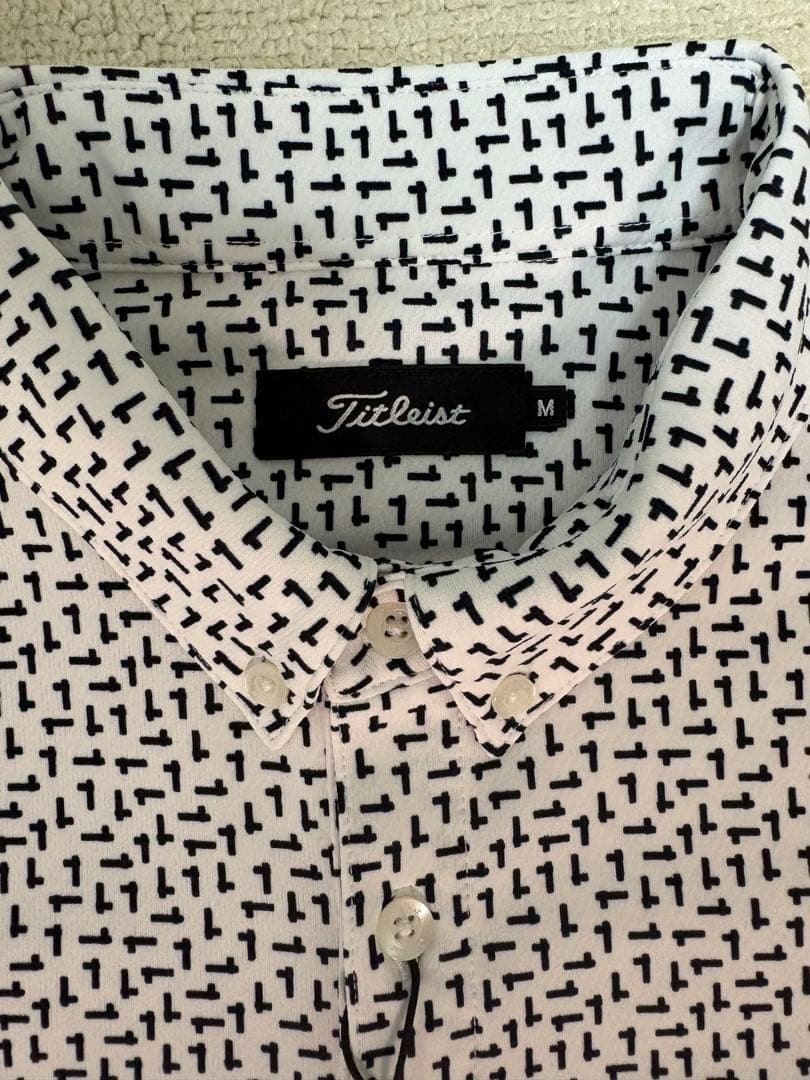 Titleist パターンプリント ポロシャツ Mサイズ
