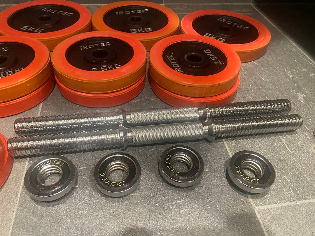 【静岡市周辺引取限定】IROTEC ダンベルセット 50kg